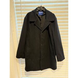 Pendleton Men's Black Wool Blend Car Coat Size Large
